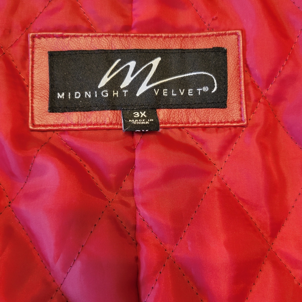 Midnight Velvet Ruby Leather Jacket - image 2